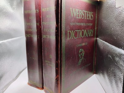 Webster s New Twentieth Century Dictionary, Unabridged 2nd Edition 1963 Set Of 2