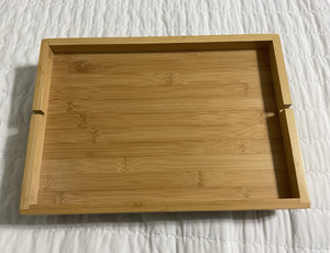 BedShelfie Bamboo Clamp-On Bedside Shelf, Brown Bamboo/Metal