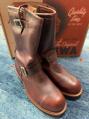 CHIPPEWA Engineer Boots 10E 11in.height Brown #0513