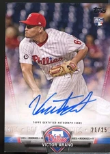 Victor Arano Card 2018 Topps Salute Autographs Red #SAVA 