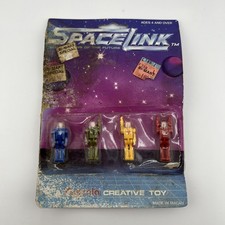 Capsela SpaceLink Action Figures Rare Lot Of 4 in Original Packaging Unopened