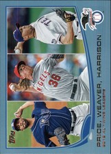 2013 Topps Wal-Mart Blue Border #95 Matt Harrison David Price Jered Weaver BB