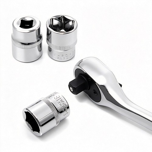 Chrome Plated 6 Point Sockets 3/8" Drive, Shallow or Deep Choose Size 6mm - 24mm - Afbeelding 4 van 47