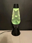 Lava Fat Boy Series Lava Lite Lamp Works Black & Green  16" + 5" Diameter *