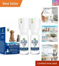 Cat Spray Deterrent System 2 Pack Cat Deterrent Spray, Motion Activated P...