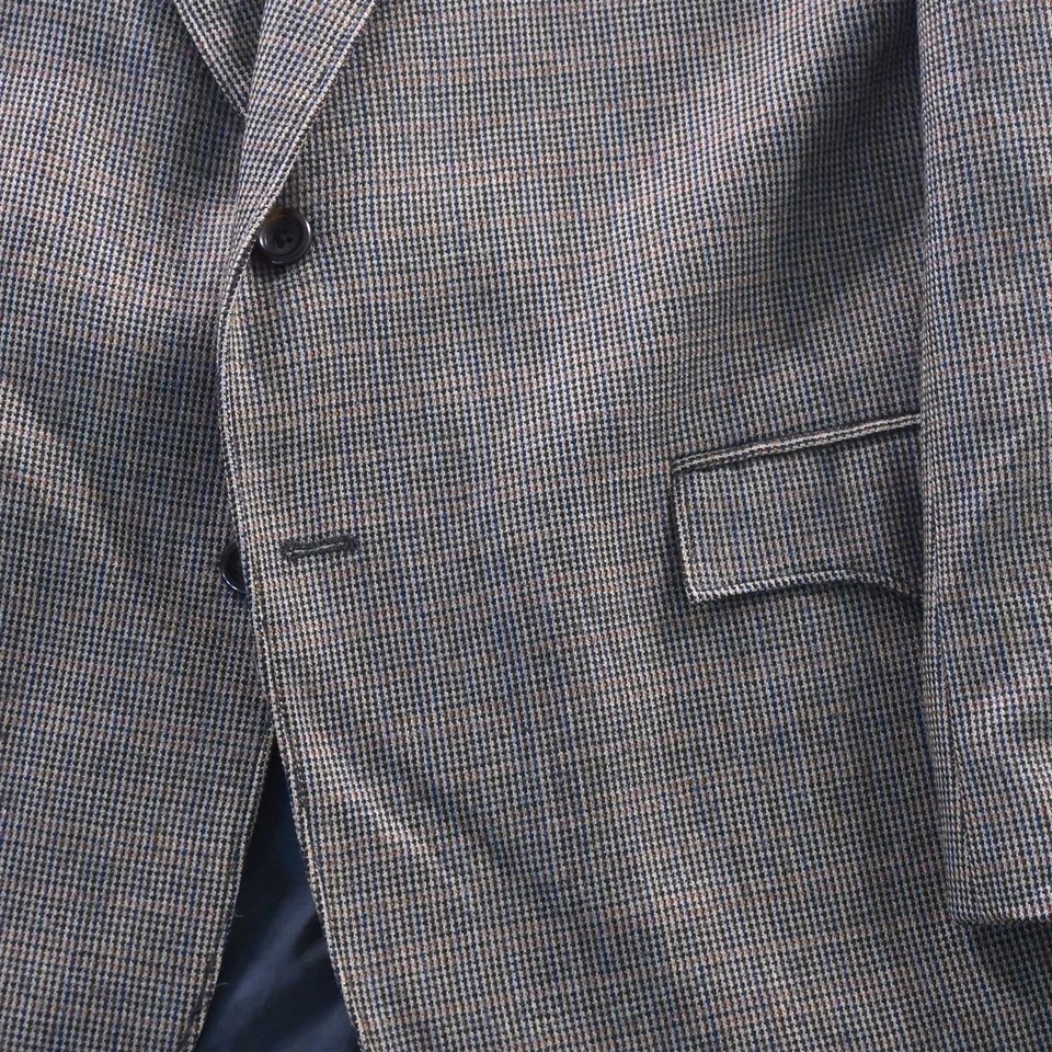 Chaqueta Blazer Abrigo Deportivo Circle S 44R Marrón Cabeza de Uñas Tweed Yugo Occidental para Hombres Foto 3 de 4