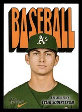 Tyler Soderstrom 2021 Topps Heritage Minor #72TPCC-6 1972 Pack Cover Cards