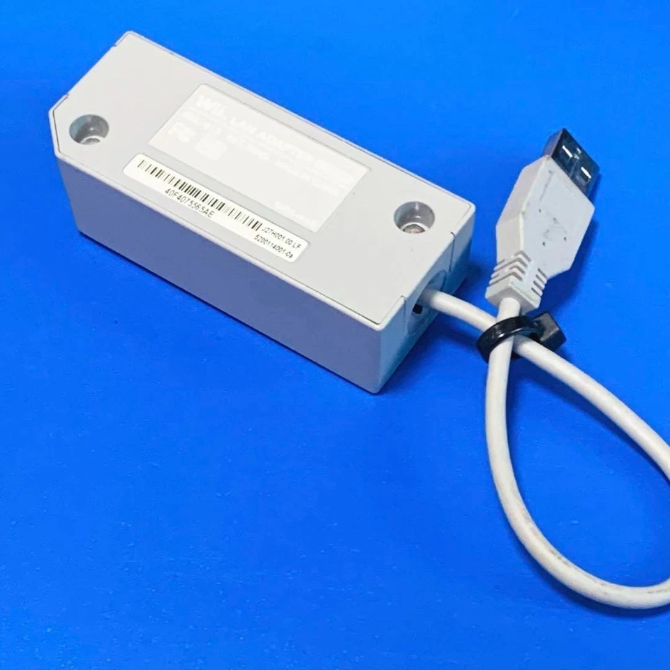 Duty Free! Nintendo Wii Wii U Switch LAN Adapter RVL-015 Official from Japan - Image 3 of 4
