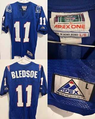 1994 Drew Bledsoe New England Patriots NFL Vintage Apex One YOUTH Large Jersey