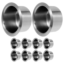  10 Pcs Dashboard Cup Holder Stainless Steel Pad Car Center Console Frontcup
