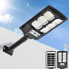 Commercial 1000000LM LED Outdoor Dusk to Dawn Solar Street Light Road Area Lamp