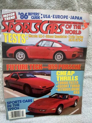 1986年 [MOTOR TREND PERFORMANCE SERIES ] SPORTS CAR of the World