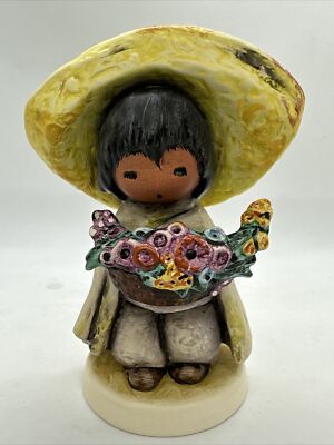 Vintage Goebel 1983 De Grazia FLOWER BOY'' BOY Signed MINT