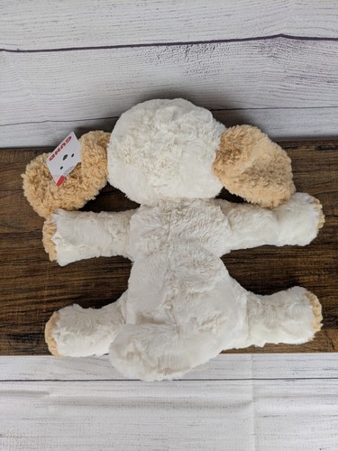 Gund Cozys 12” Chien White Tan Floppy Spaniel Dog 6058950 Stuffed Plush Tag - Picture 4 of 11