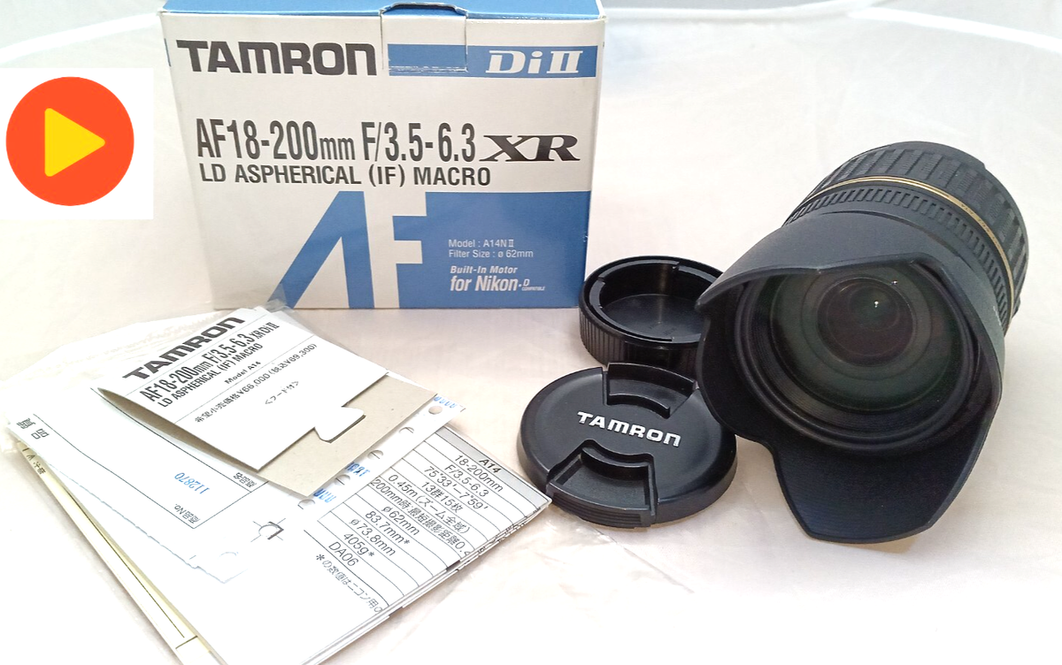 Mint] Tamron AF 18-200mm f3.5-6.3 XR Di II LD IF Macro Lens for