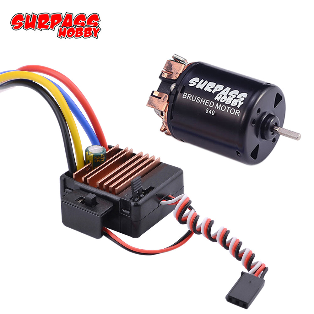 SURPASS HOBBY 540 Brushed Motor 13/17/21/23/27/35/45/55/80T+ESC for 1/ ...