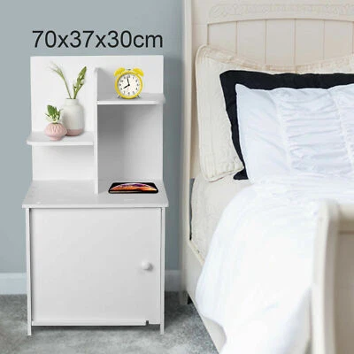 UK Bedside Table Drawer Cabinet Bedroom Furniture Storage Nightstand Shelf Unit