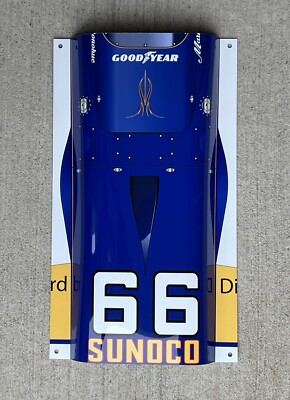 WOW!!1972 Indy 500 Mark Donohue Sunoco Race Car nose Style Sign!