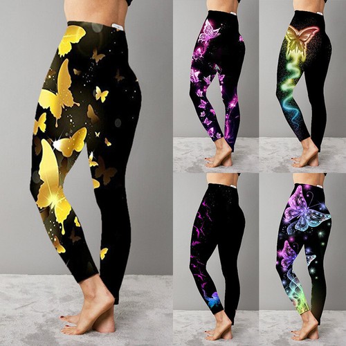 Women High Waist Yoga Pants Fitness 