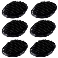 6 Pack Portable Pocket Palm Combs Finger Hand Scalp Massage Shampoo Brush