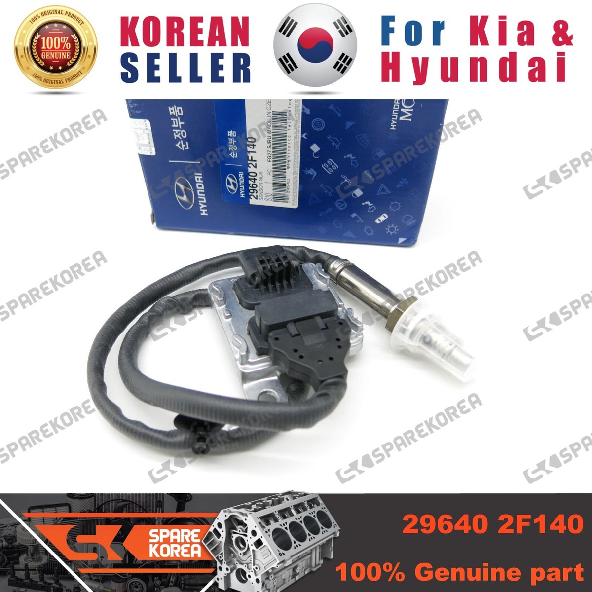 Genuine/OEM 296402F140 SENSOR-NOX for Hyundai New Santa Fe | eBay