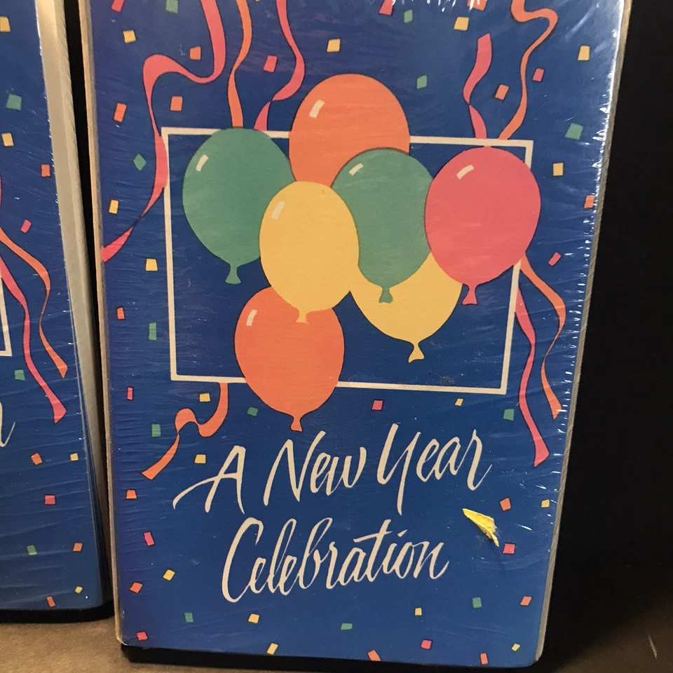 2 Paquetes Invitaciones Año Nuevo Vintage Tarjetas de Felicitación Americanas Estilo Años 80 90 Foto 2 de 4