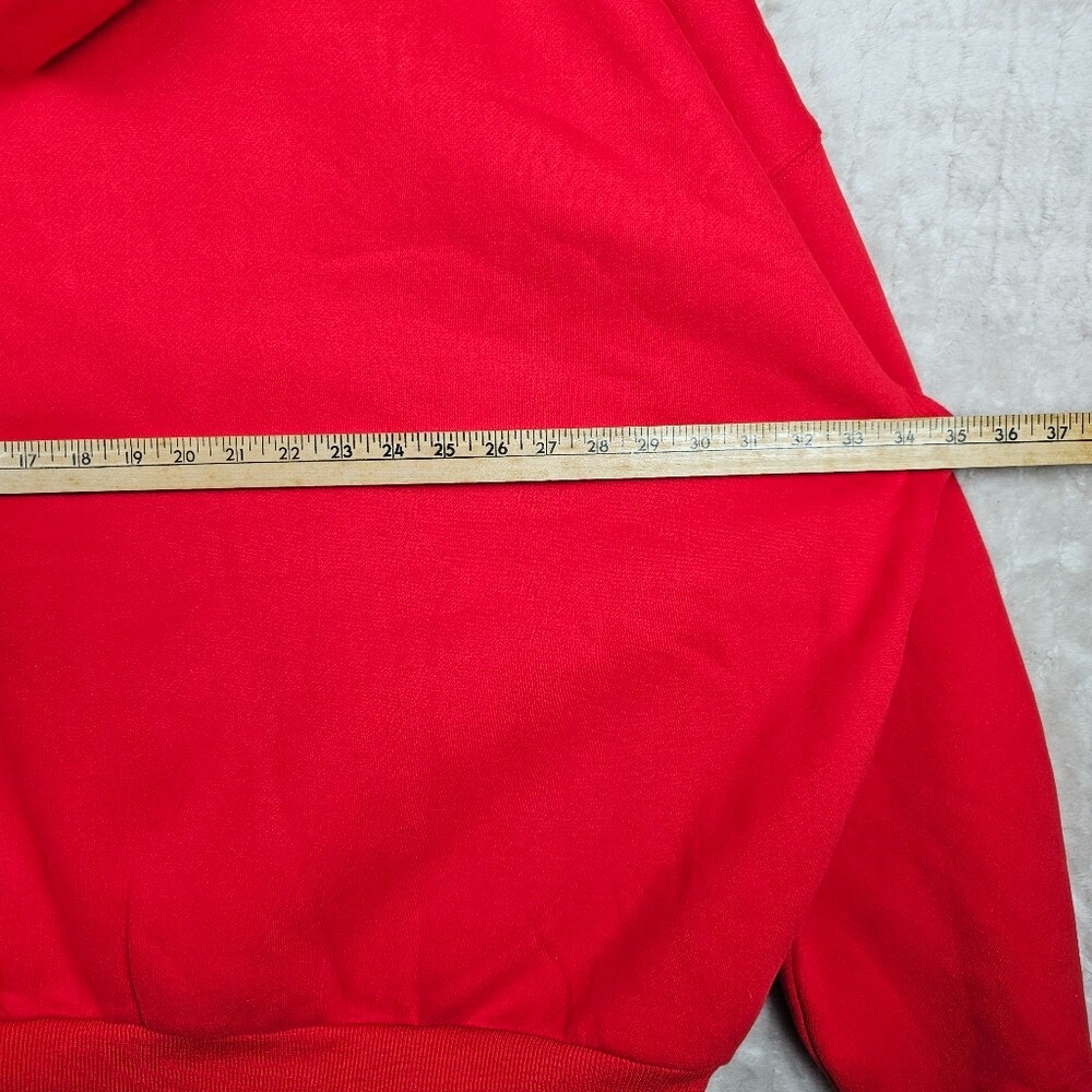 Comfrt Full Zip Hoodie Womens 2XL Red Weighted Fleece Mental Health Classic