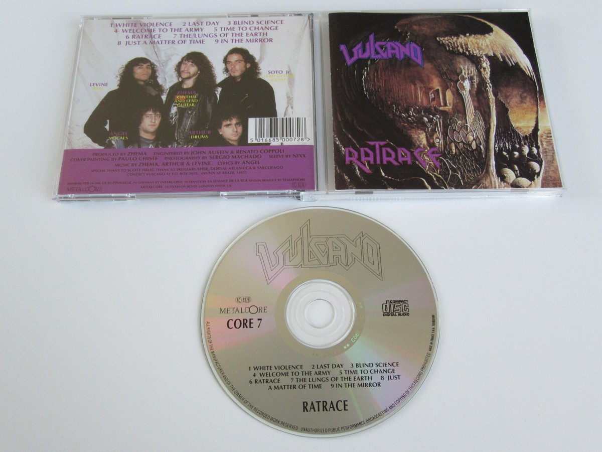 VULCANO Ratrace CD 1990 MEGA RARE OOP THRASH ORIGINAL 1st VULCANO Ratrace CD 1990 MEGA RARE OOP THRASH ORIGINAL 1st