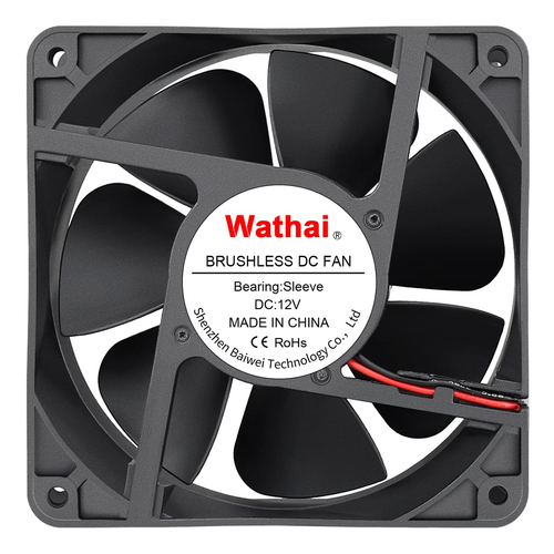 2Pin 120Mm X 38Mm Brushless Cooling Case Fan 12V 2Pin DC High Airflow Cooler Fan - Picture 4 of 8