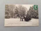 Old postcard / postcard - AVALLON - Promenade des Chaumes snow effect 89