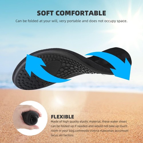 Water Shoes for Women Men Quick-dry Aqua Socks Swim Beach Barefoot Yoga Exercise - Picture 5 of 6