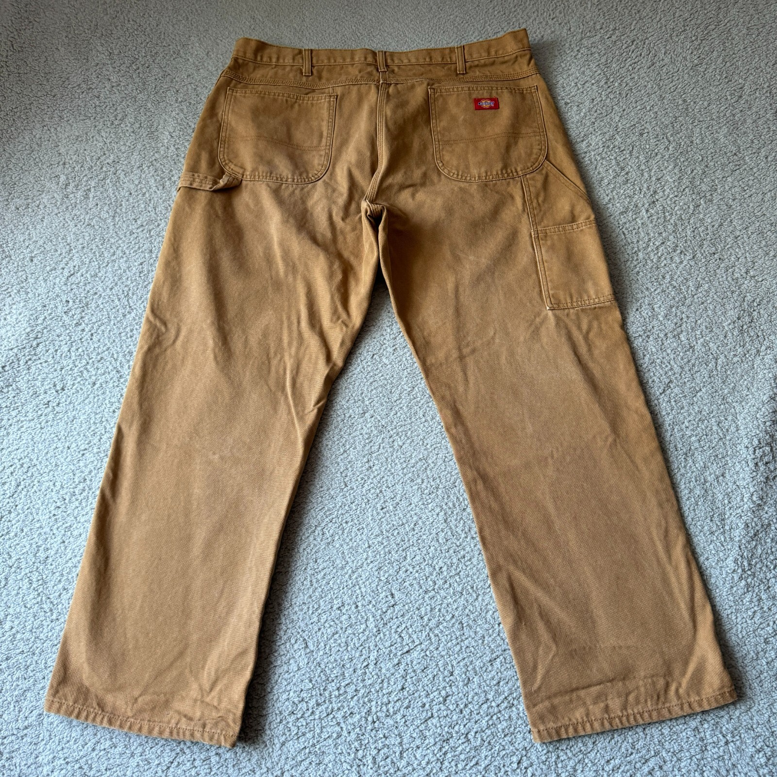 Vintage Dickies Pants Mens 40x30 Brown Carpenter Duck Canvas Straight Relaxed