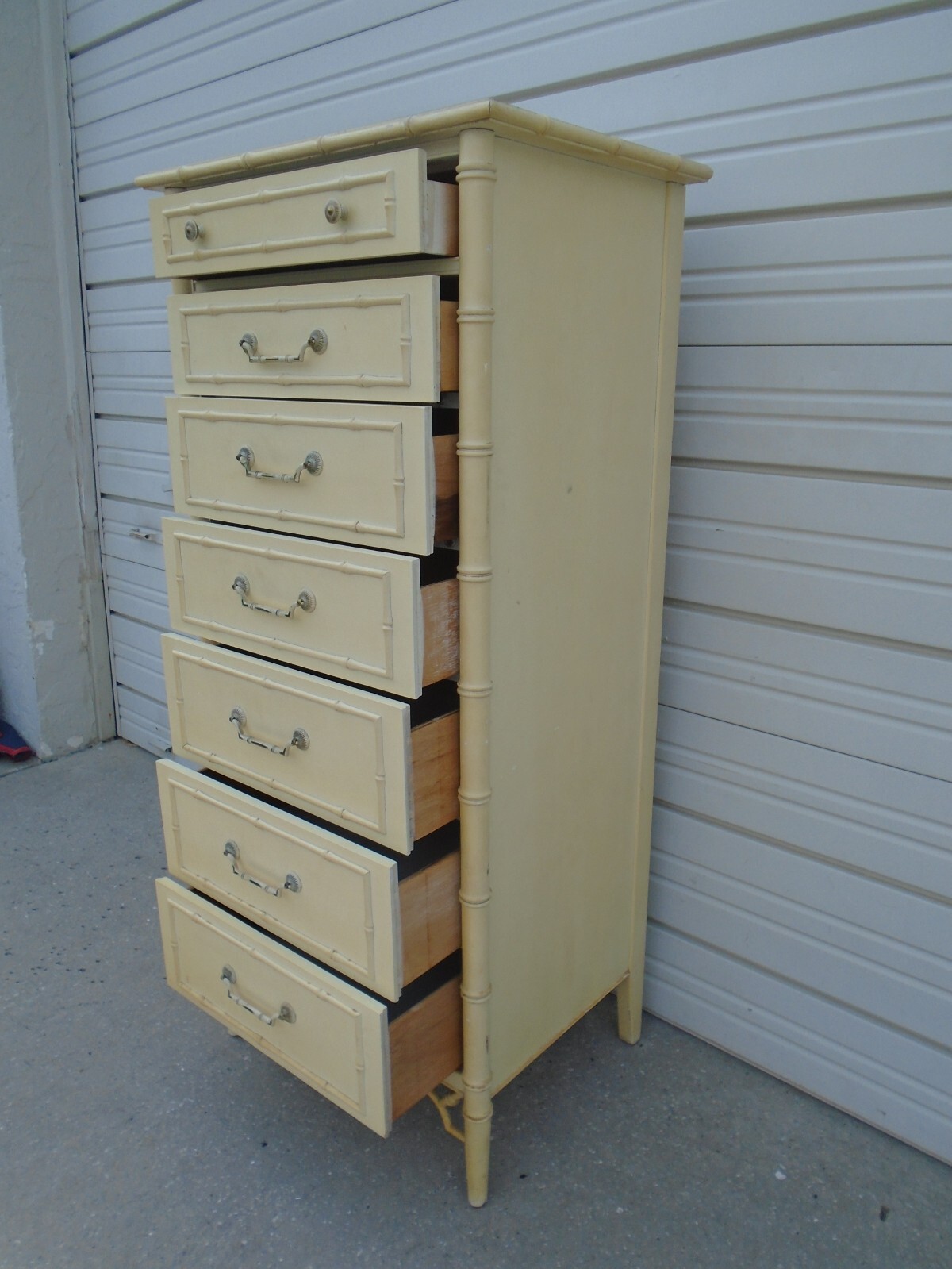 Fretwork Faux Bamboo Lingerie Chest of drawers Regency  Allegro Thomasville