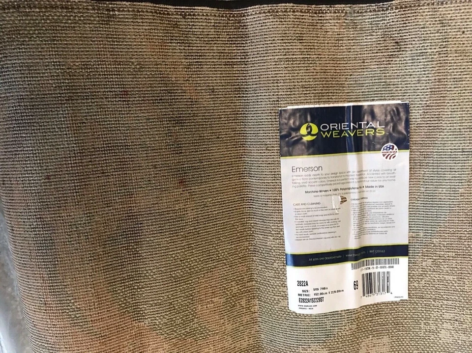 Alfombra Oriental Weavers Emerson azul, beige, naranja, rojo, marrón 5' x 8'  Foto 3 de 4