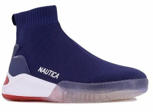 NEW NAUTICA Men\u0026#039;s Willym 3 High Top Sock Sneaker, Blue (Size 10 M) |  eBay