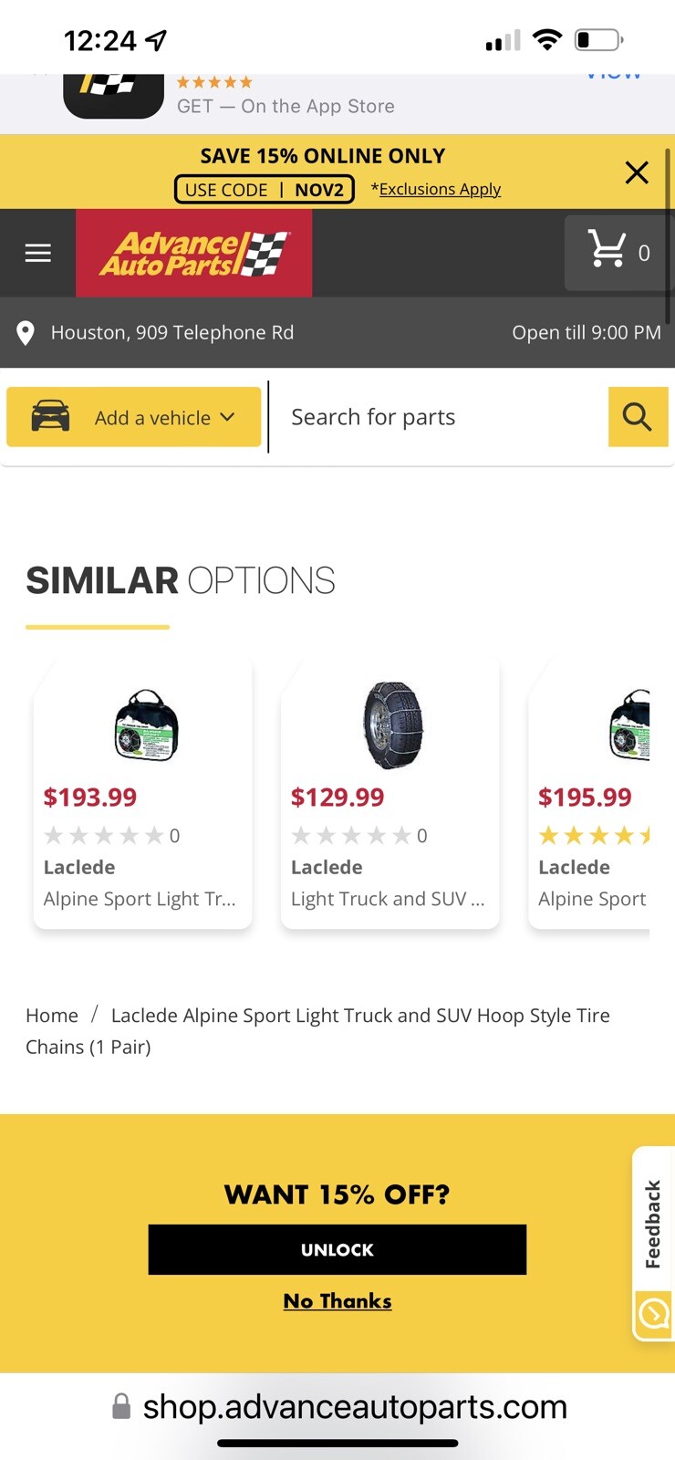 Laclede Alpine Sport Light Truck and SUV Hoop Style Tire Chains eBay