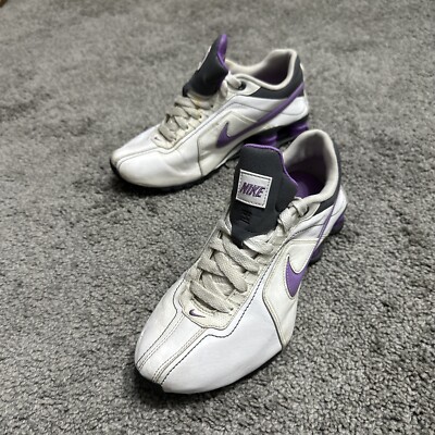 Nike Shox Conundrum Running Gym Active Shoes 407989 104 White Purple Women s 7