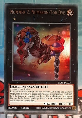 Yugioh - Nummer 2: Numeron-Tor Dve - BLAR-DE023 - Battles of legend: Armageddon