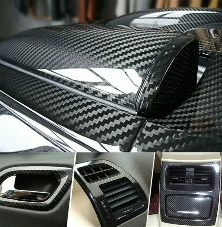 5D Carbon Fiber Car Door Sill Protector Anti-Scratch Sticker