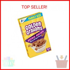 Golden Grahams Breakfast Cereal, Graham Cracker Taste, Whole Grain, Family Size,
