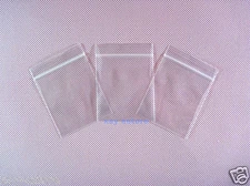 1000 Clear Storage Poly Zipper Bags Packing 2 Mil_1.5" x 2.5"_40 x 65mm