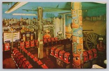 Reno Nevada Fort Smith HAROLD'S CLUB Casino Slot Machines Totem Pole Postcard