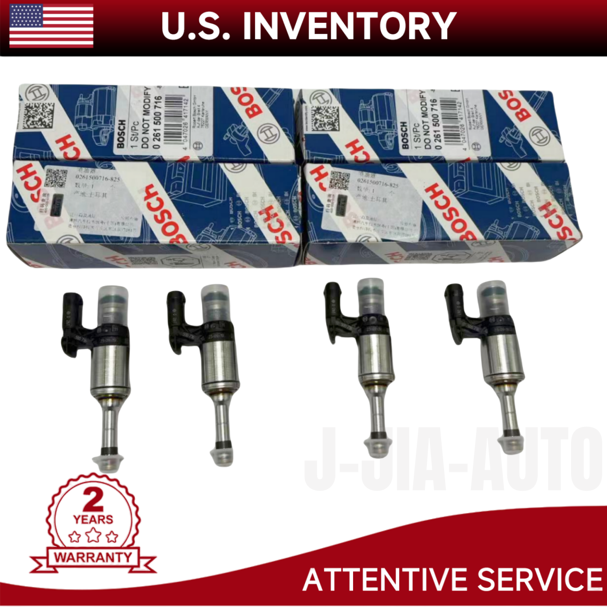 4PCS Fuel Injector Nozzle For Audi A1 A3 VW Golf Jetta 1.2 1.4 TSI 04E906036Q