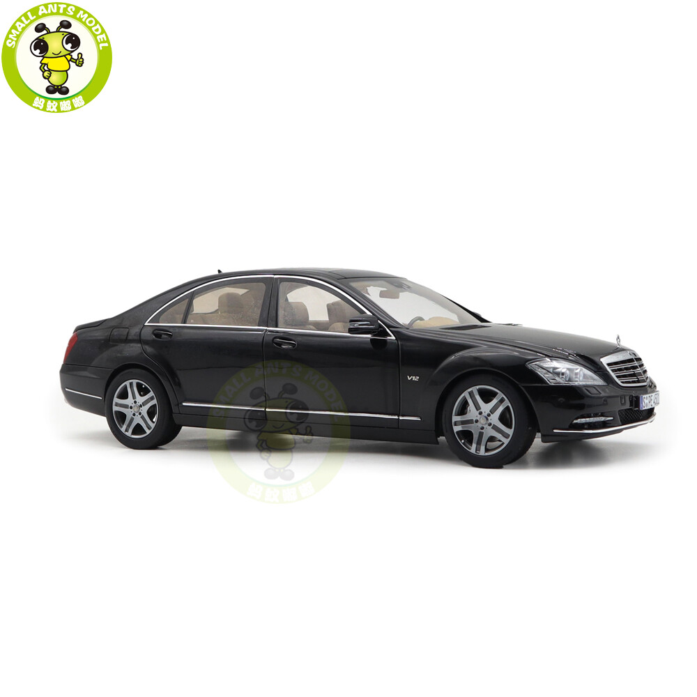 1/18 Motorhelix Mercedes Benz S600L S600 W221 Black Diecast Model