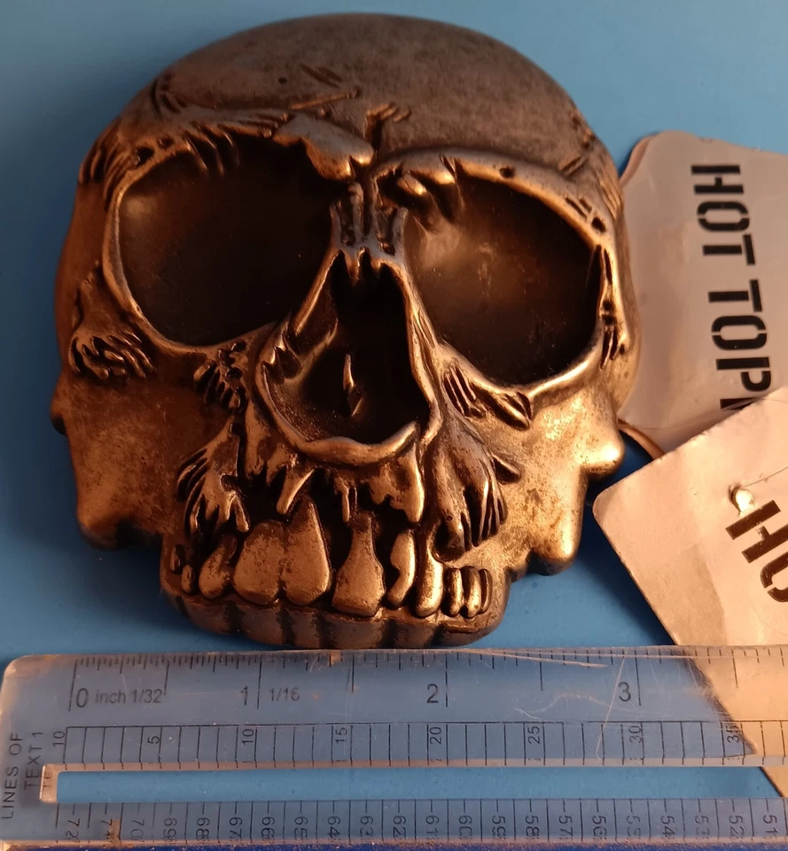 Hebilla de cinturón con calavera de metal punk gótico☆Nuevo con etiquetas de tema candente☆Rocker Biker Foto 3 de 4