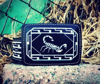 AK47 BELT san judas GALLO boots Santa Muerte rooster CINTO BORDADO