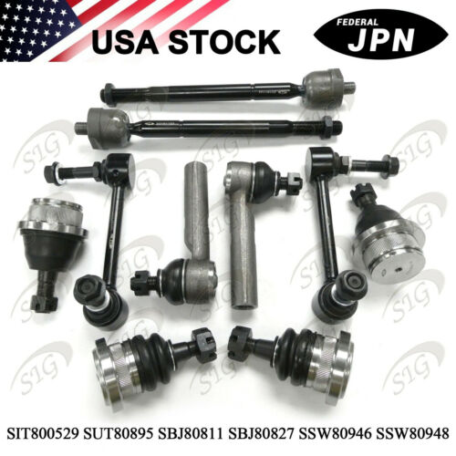Ball Joint Tie Rod & Sway Bar Kit for Toyota Tacoma 4WD Base Models 05-14 10pc - Foto 1 di 10
