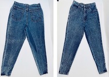 VINTAGE Mom Jeans 80s STEFANO High Waist Acid Wash Pleated Size 10