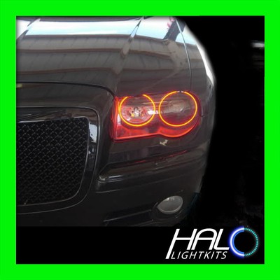 2005-2010 CHRYSLER 300C RED PLASMA LIGHT HEADLIGHT HALO KIT by ORACLE 