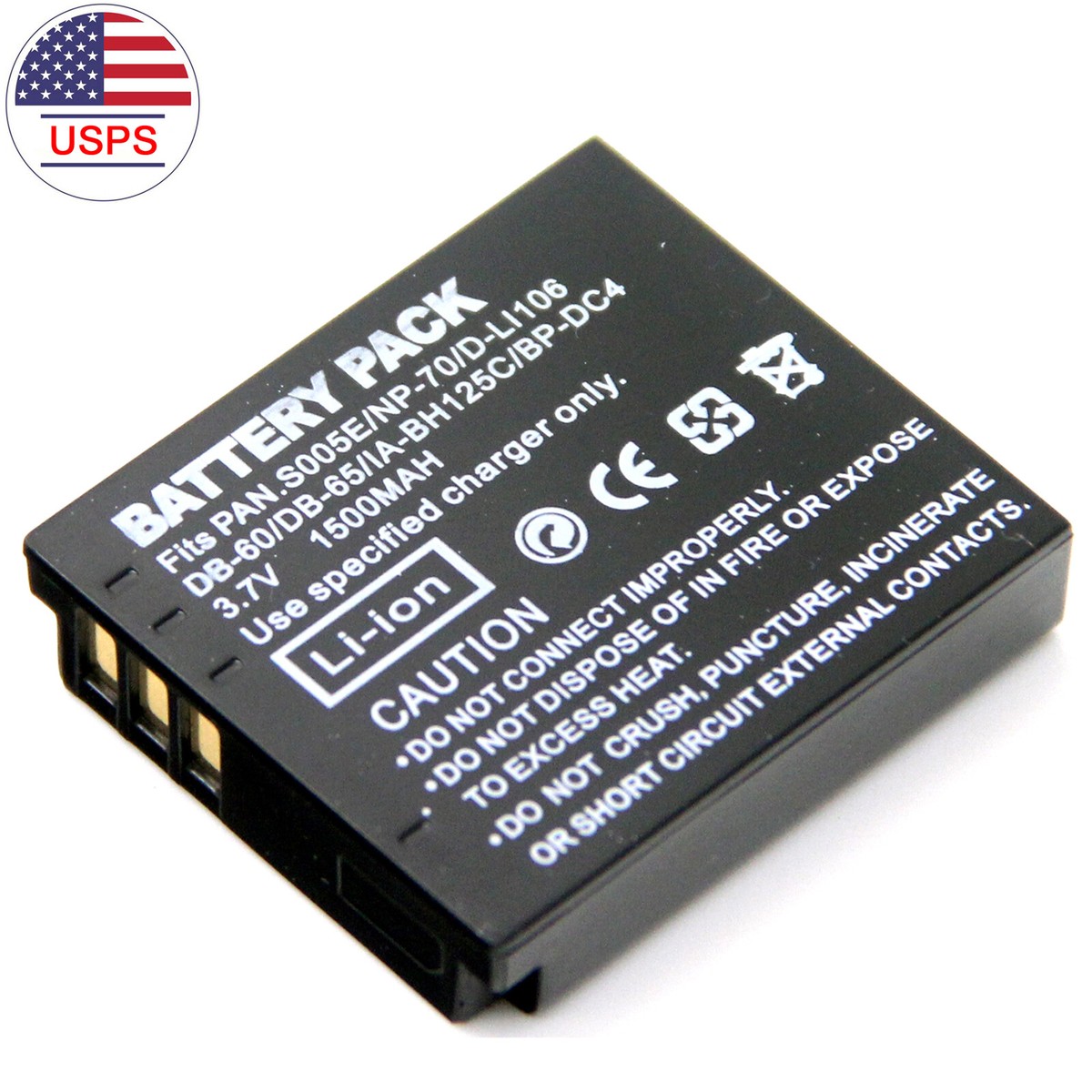 DB-60 DB-65 Battery For Ricoh Caplio G600 G700 G700SE G800 GR 